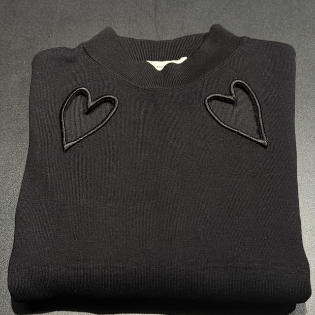 & Other Stories 하트 니트 블랙 XS