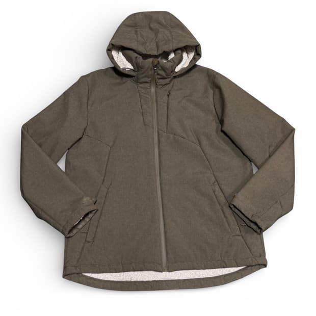 XL 챔피온 카키 쉐르파 폴리쉘 자켓