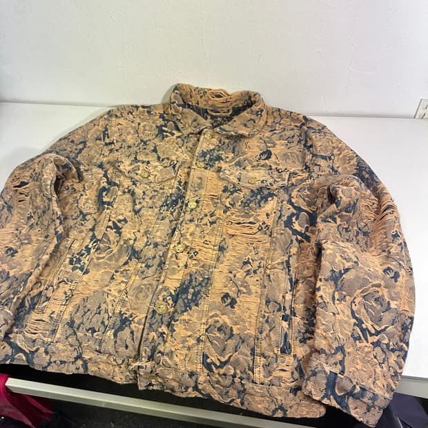 L YASUYUAN 자카드 데님자켓