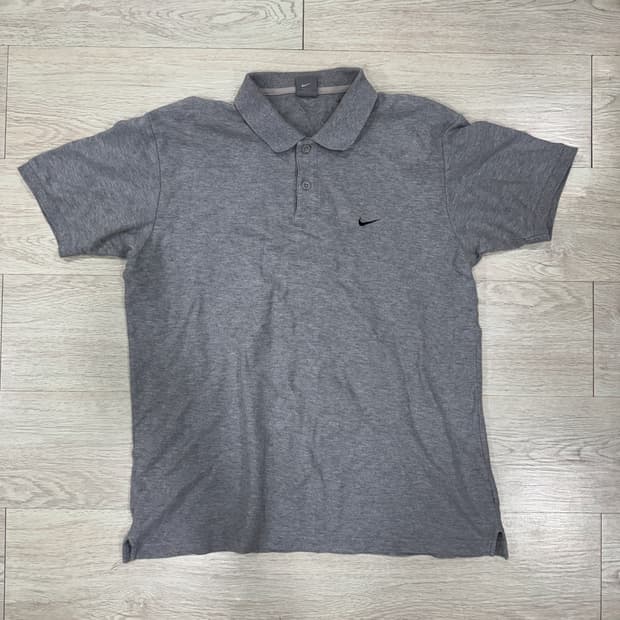 nike 나이키 스우시 회색 반팔 카라 티셔츠