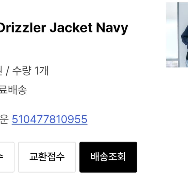 Yiyae Drizzler Jacket Navy