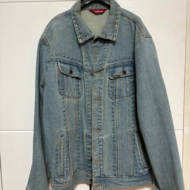 슈프림 17ss 연청 스터드 트러커