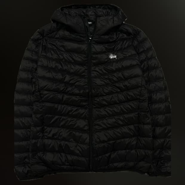 스투시 블랙 경량패딩