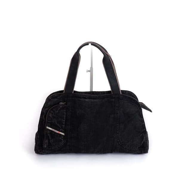 [DIESEL] 워시드 블랙 데님 숄더 백