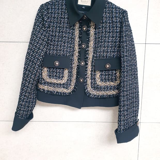 트위트 자켓 블랙 새상품