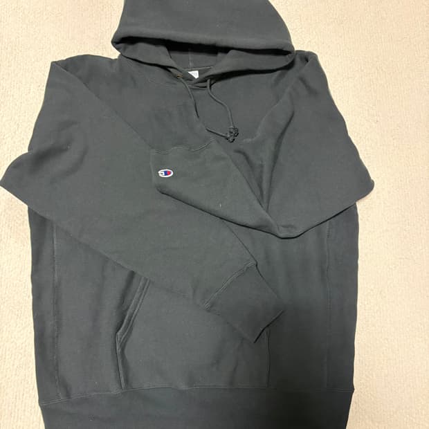 챔피온 블루택 후드티 xxl