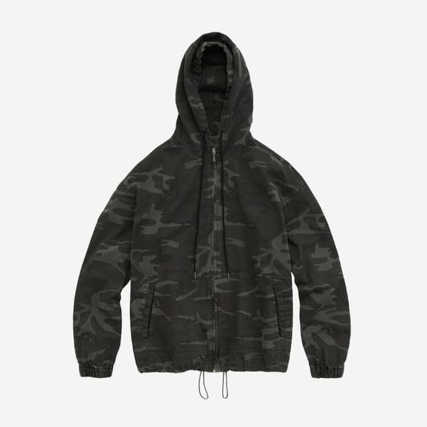 [구매/3]폴리테루 집 후디 파카 카모 올리브