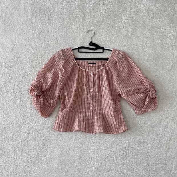 85 시슬리 슈가 블라우스 반팔