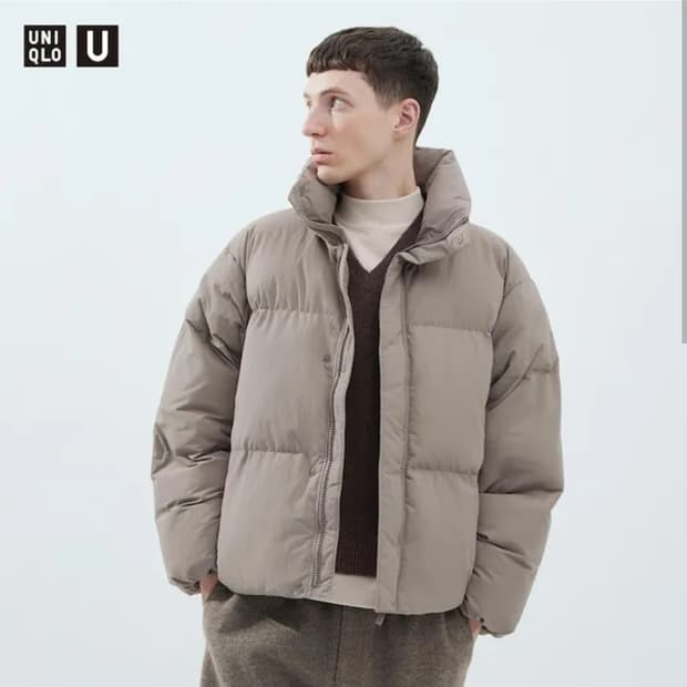 유니클로U 패디드 볼륨자켓 m