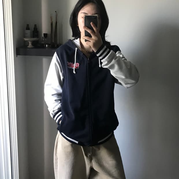 디키즈 후드 나그랑 바시티 자켓