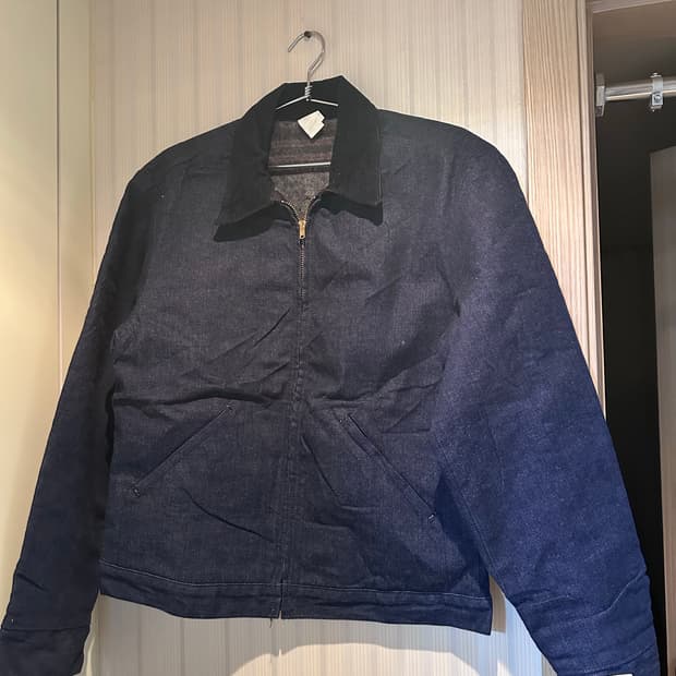 70s 데드스탁 랭글러 wrangler사의 데님 워크자켓