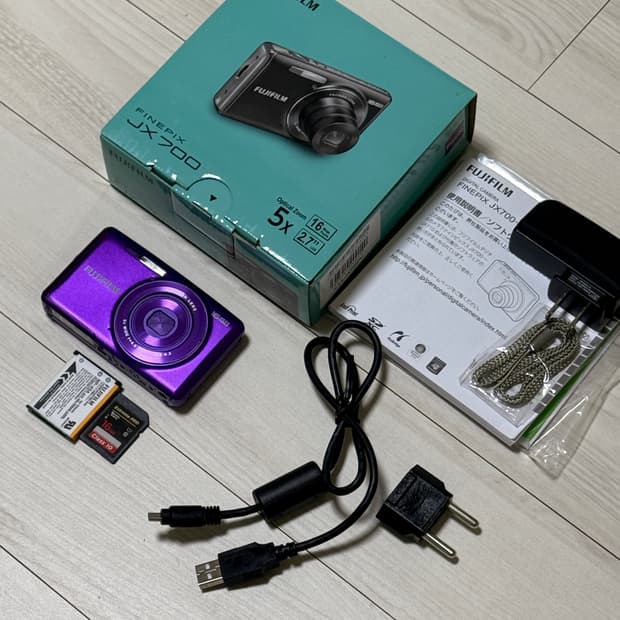 후지필름 파인픽스 JX700 빈티지 디카 디지털카메라 퍼플