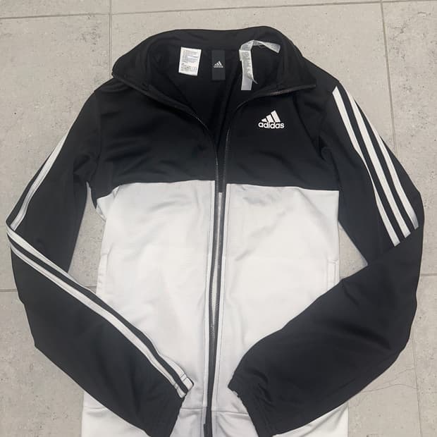 아디다스 오레오 블랙 화이트 져지 트랙탑 검흰