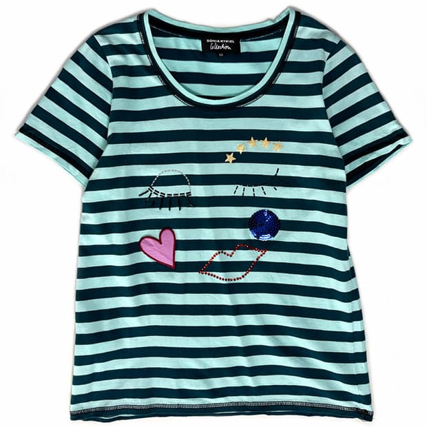 SONIA RYKIEL 스펭글 자수 티셔츠