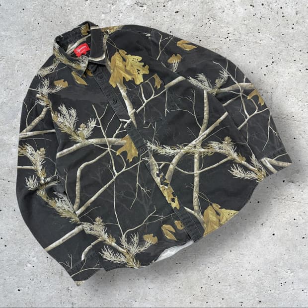 [L] 17AW 슈프림 리얼트리 셔츠 남방 카모 B663