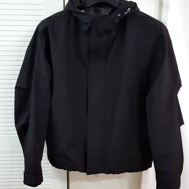 티엔지티 남성 후드 쉘파카 블랙