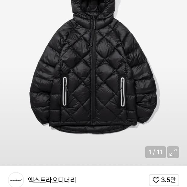 엑스트라오디너리 패딩 판매합니다