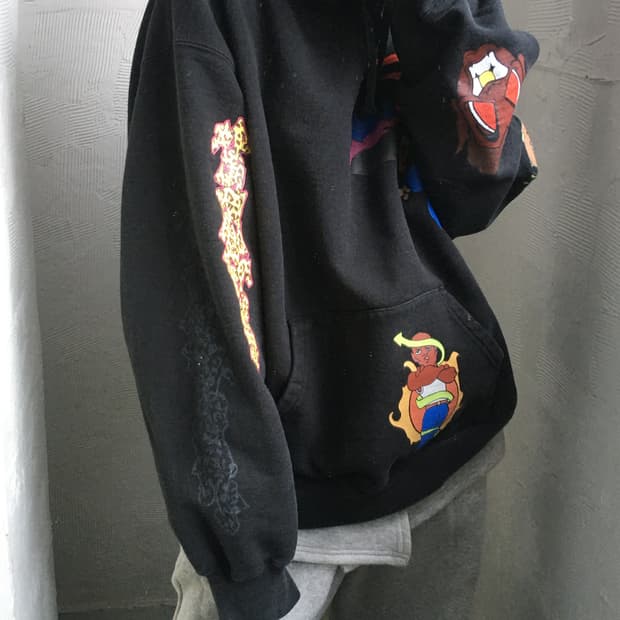 Supreme 슈프림 23FW 선 라이즈 블랙 후드티