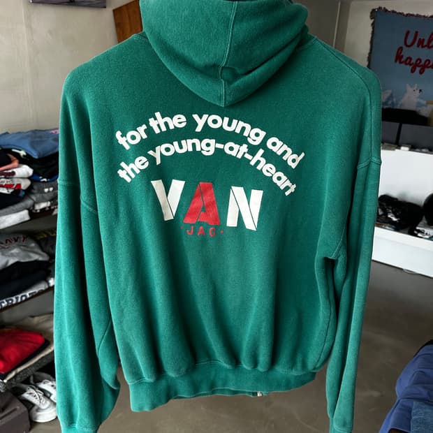 VAN JAC 테리 후드 집업