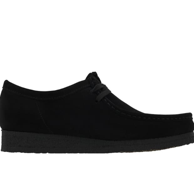 클락스 왈라비 블랙 스웨이드