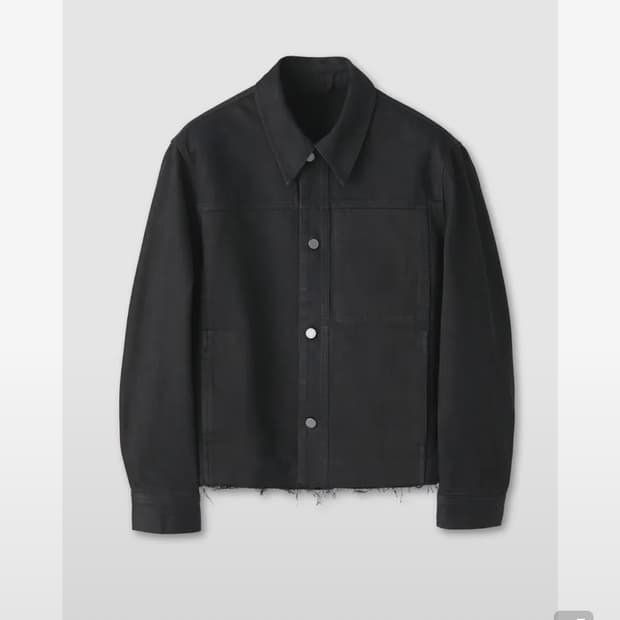 쿠어 데님 컷오프 자켓 (블랙)