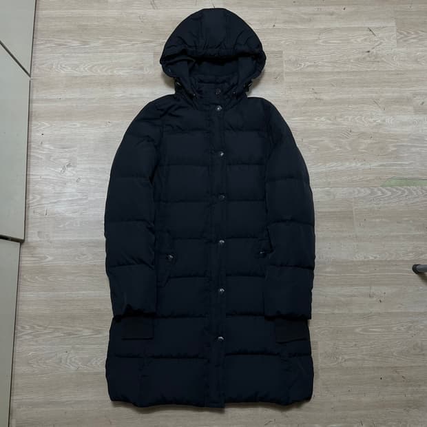 제이크루 여성 덕다운 후드 롱패딩 [블랙] S/90