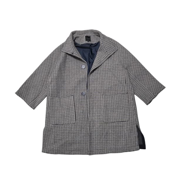 COMPAGNA 꼼빠니아 여성 체크 패턴 코트