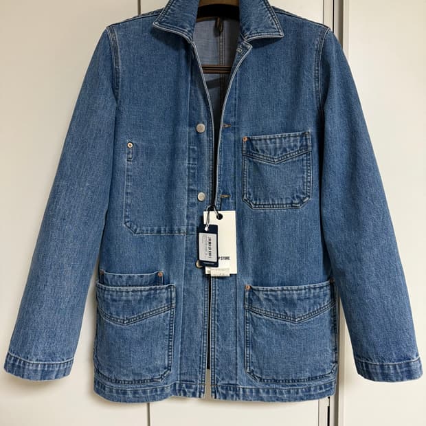 드레익스 블리치 워시 데님 초어 자켓 - 38 사이즈