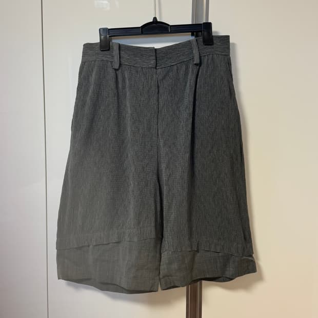 마뗑킴 플리츠 버뮤다팬츠