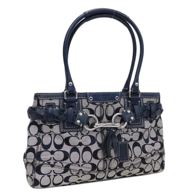 코치 블랙 숄더백 y2k