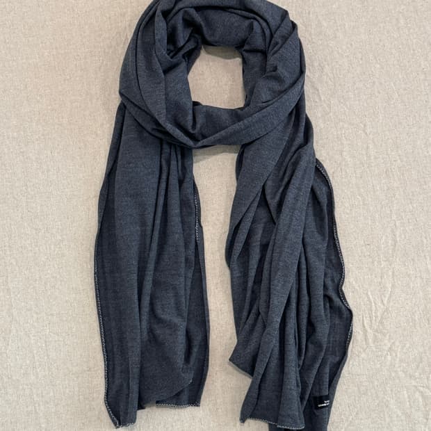 꼼데가르송 그레이 코튼 머플러