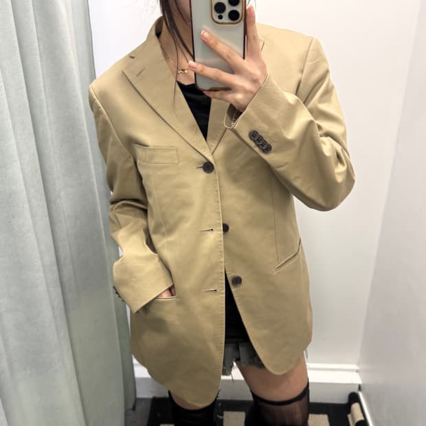 The suit company 베이지 블레이저 자켓