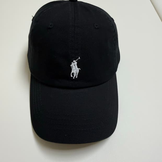 폴로 랄프로렌 볼캡 모자 (블랙)(화이트포니자수)(새상품)