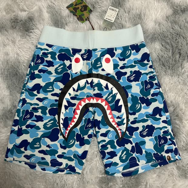 베이프 샤크 카모반바지 s