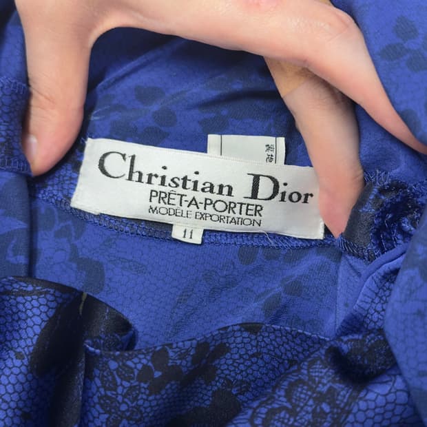 90s Christian Dior Scarf Blouse