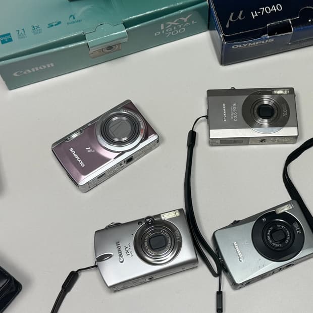 올림푸스 뮤7040, 캐논 익시700, 익서스90IS, 익서스75