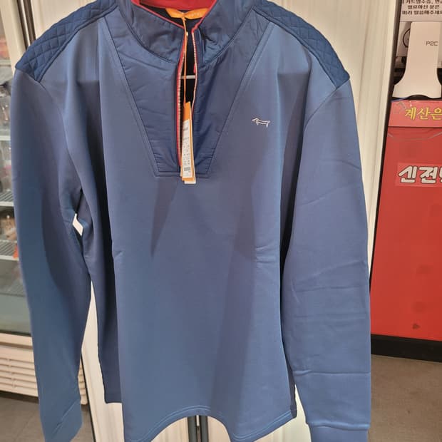 루이까스텔 우븐퀼팅 긴팔셔츠 105/새상품