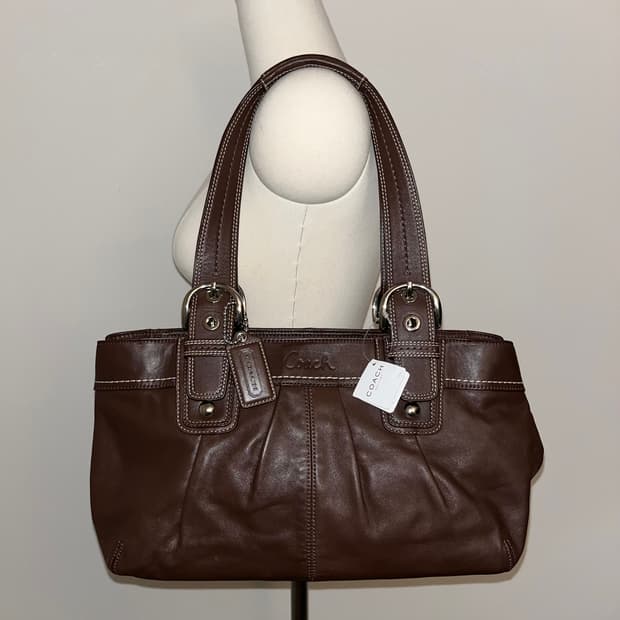 📦90s Coach brown shoulder bag