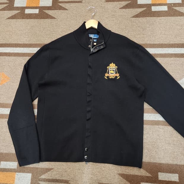 폴로랄프로렌 00s 헤비 메리노울 니트 집업 XL