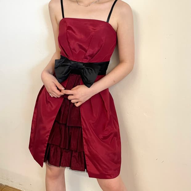 ribbon corset dress