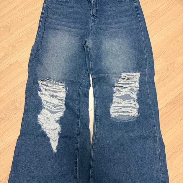 Mekool 빈티지 와이드 데님팬츠 M