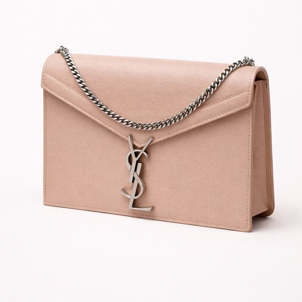 [S급] 생로랑 카산드라 은장 체인 숄더백 핑크 판매합니다!!!