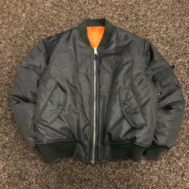 로스코 리버시블 나일론 봄버 MA-1 플라이트 항공 점퍼