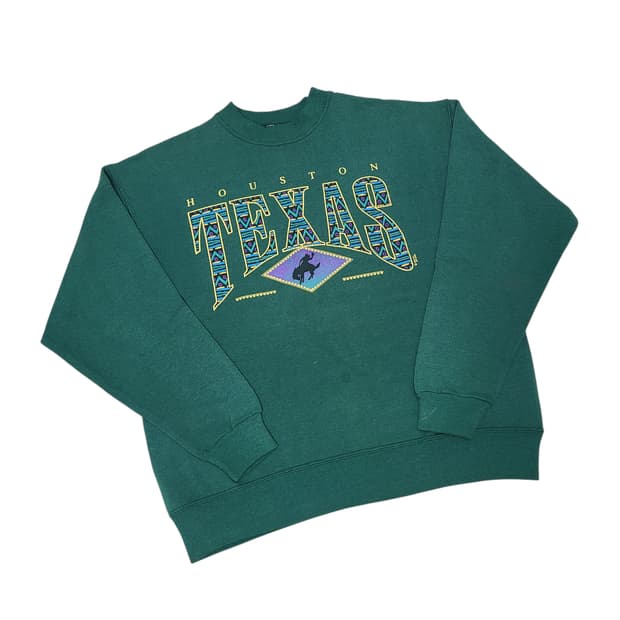 '90s Hanes USA Houston Texas 스웻셔츠