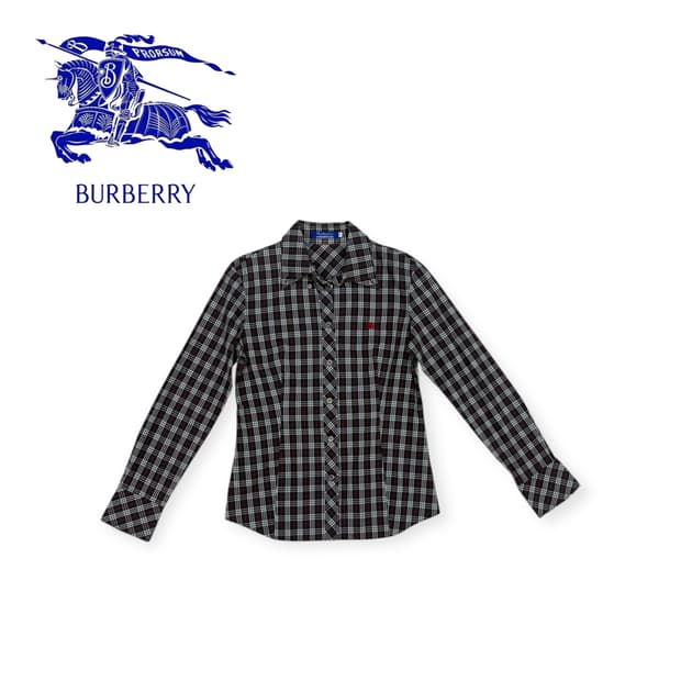 [ 40 ] 버버리 블루라벨 체크패턴 셔츠