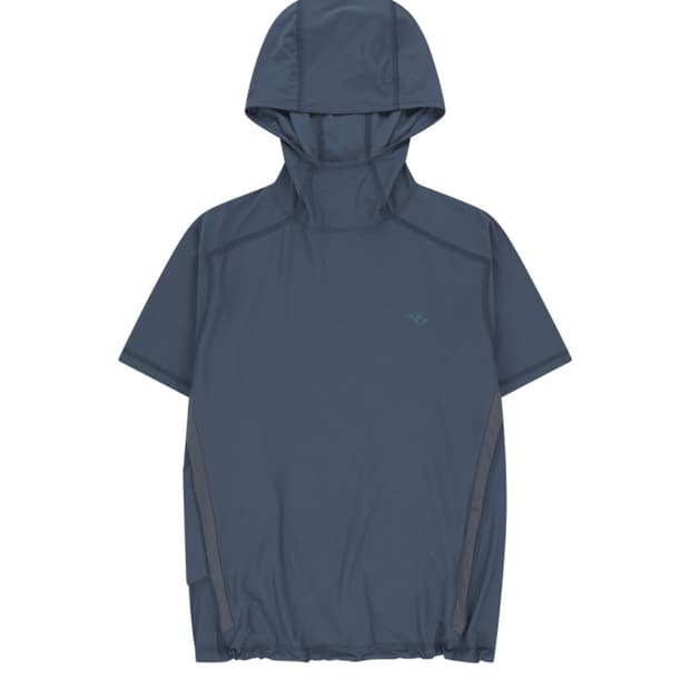 (2) 산산기어 Hooded Pocket 후디드 포켓 티셔츠 블루