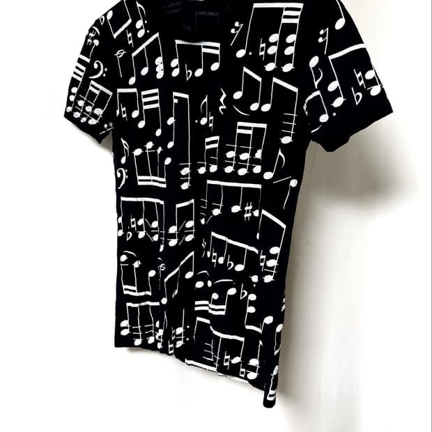 Dior Homme 06SS Music Note T-Shirt