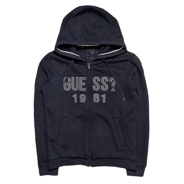 GUESS 기모 후드집업 S