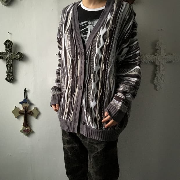 Niko and… cable knit cardigan