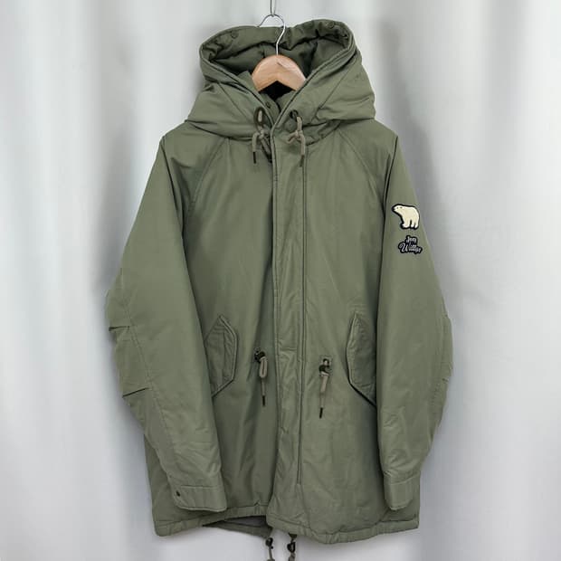   지프 남자 후드 패딩점퍼 오리털 솜빵빵 100 L  WEOE